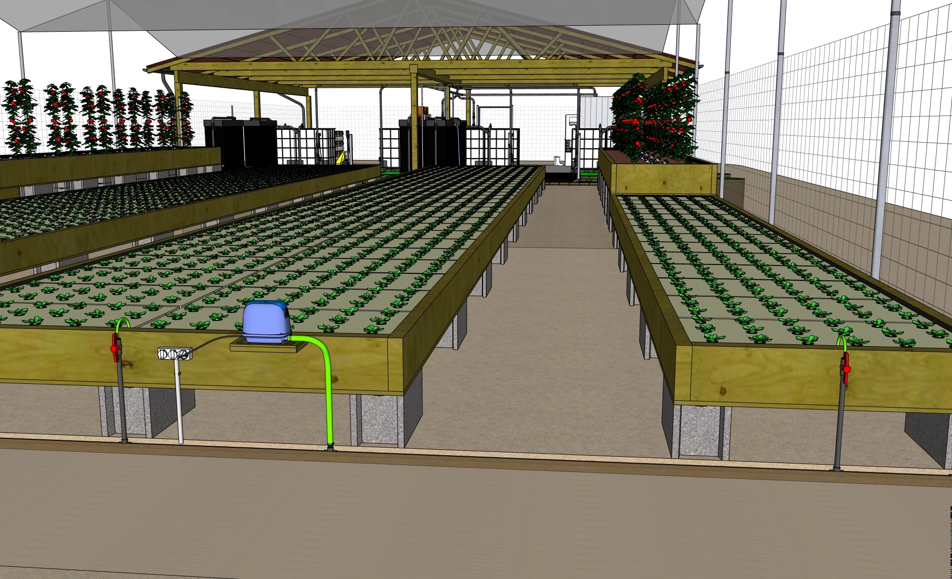 Hydroponics Area Hot Climate