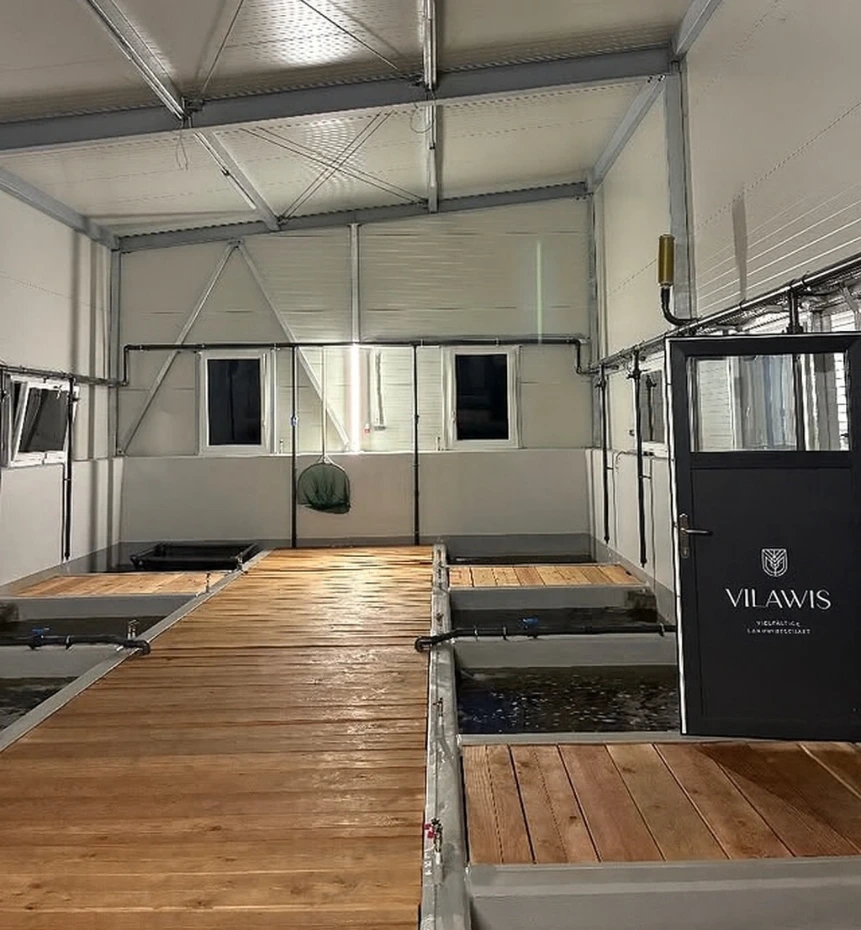 Indoor Aquaponikanlage Gebäude aus Sandwich Paneelen