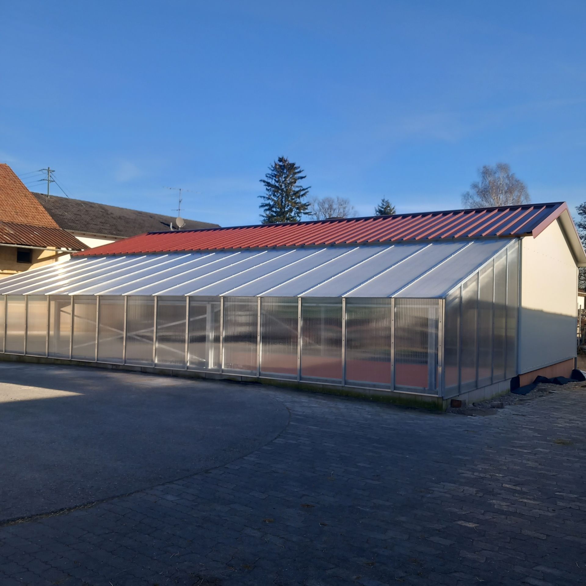 Seitenanbau Glashaus